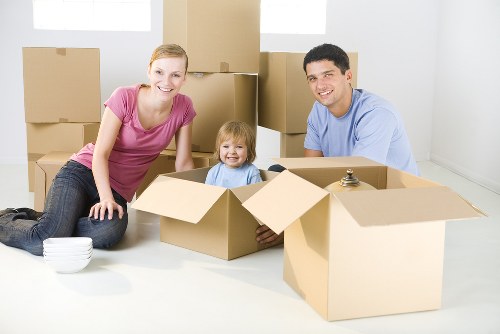 Professional movers handling house removals in Millwall