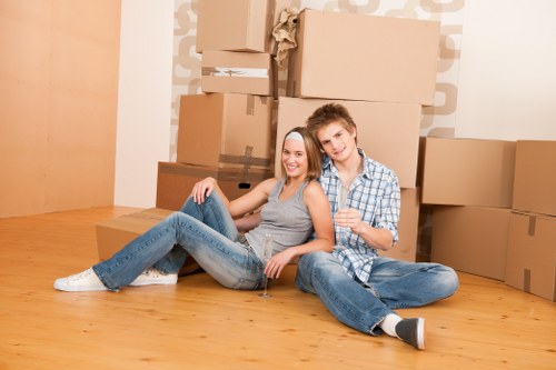 Professional movers assisting with house removals in Hatton