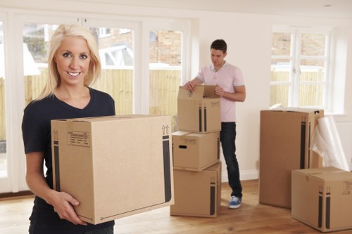 Professional removalists preparing for a house move in Gants Hill