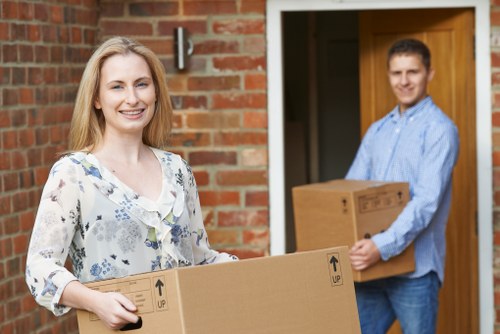 Professional movers helping with a house removal in Hounslow