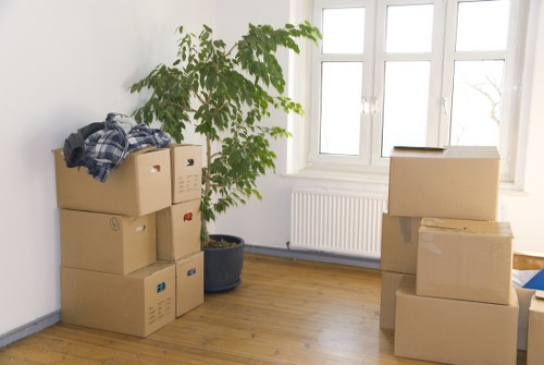 Professional movers loading a truck