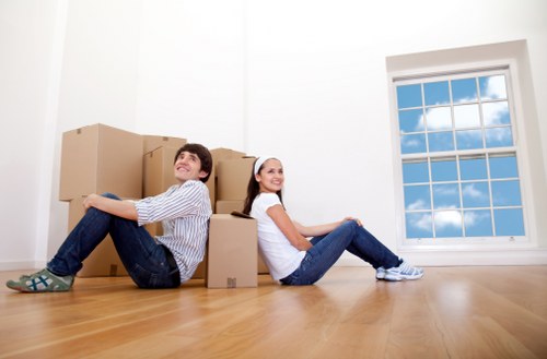 Local moving team navigating West Harrow streets